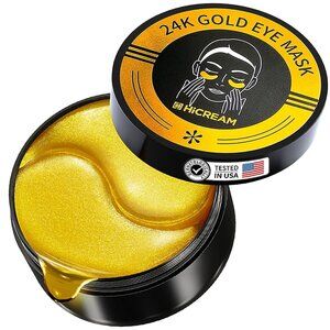 Golden Glow Under Eye Patches for Puffy Eyes - 60Pcs Eye Gels